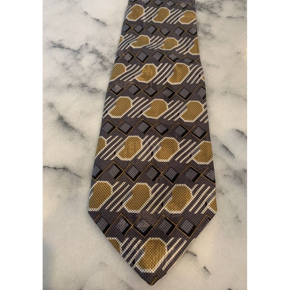 Valentina 100% Silk Geometric Brocade Tie